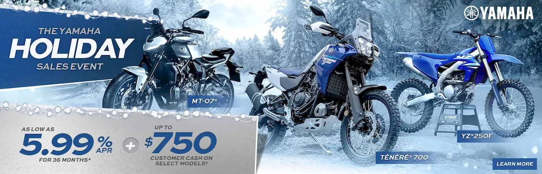 You are currently viewing The Yamaha Holiday Sales Event – Motorcycles – Dirt Bikes